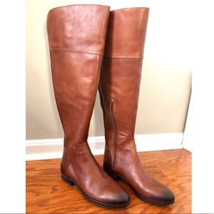 NEVER WORN: Vince Camuto Brown Leather OTK Boot